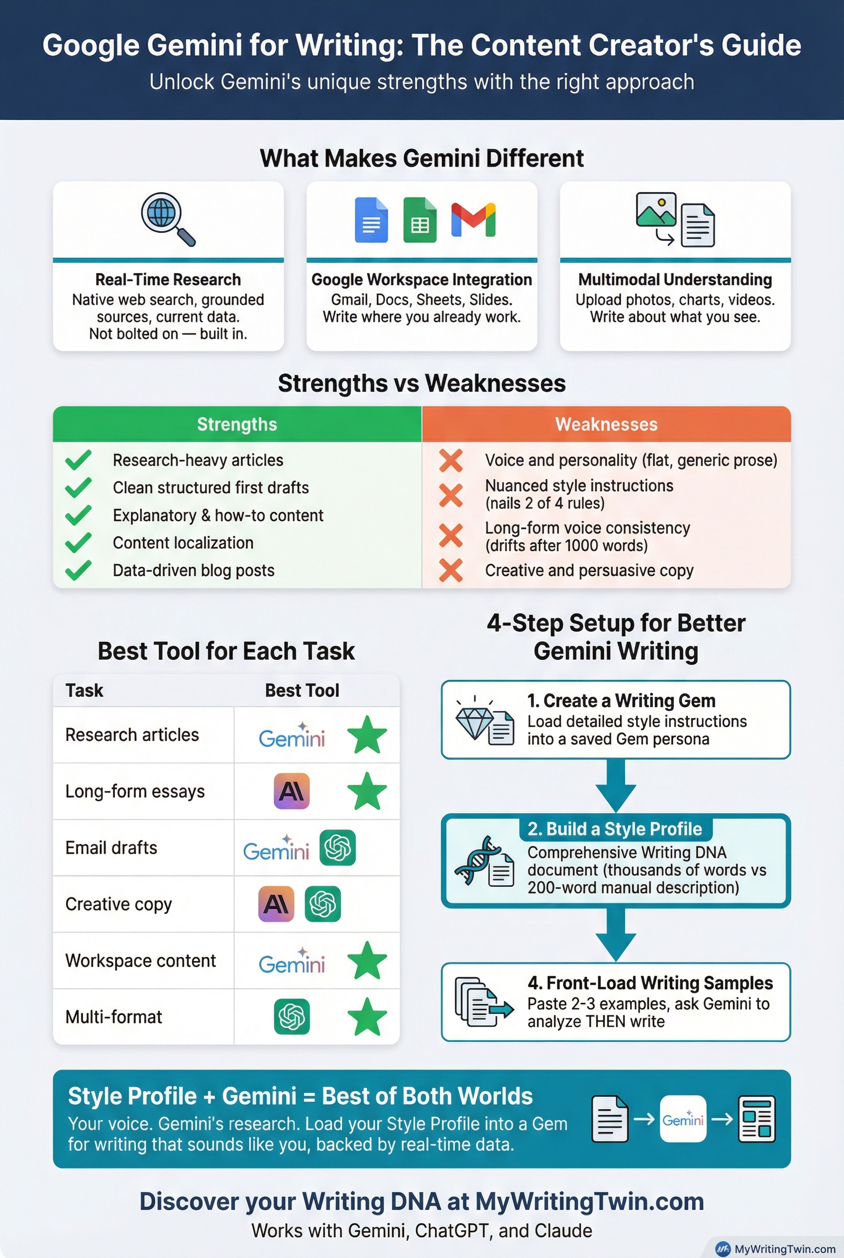 Infographic: Gemini AI Writing Guide